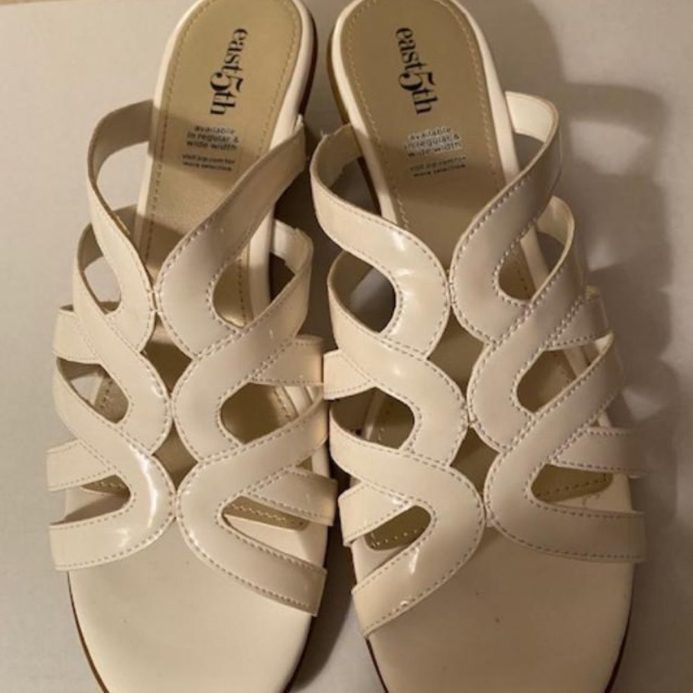 White Sandals New by Easy 5th 9 Medium
